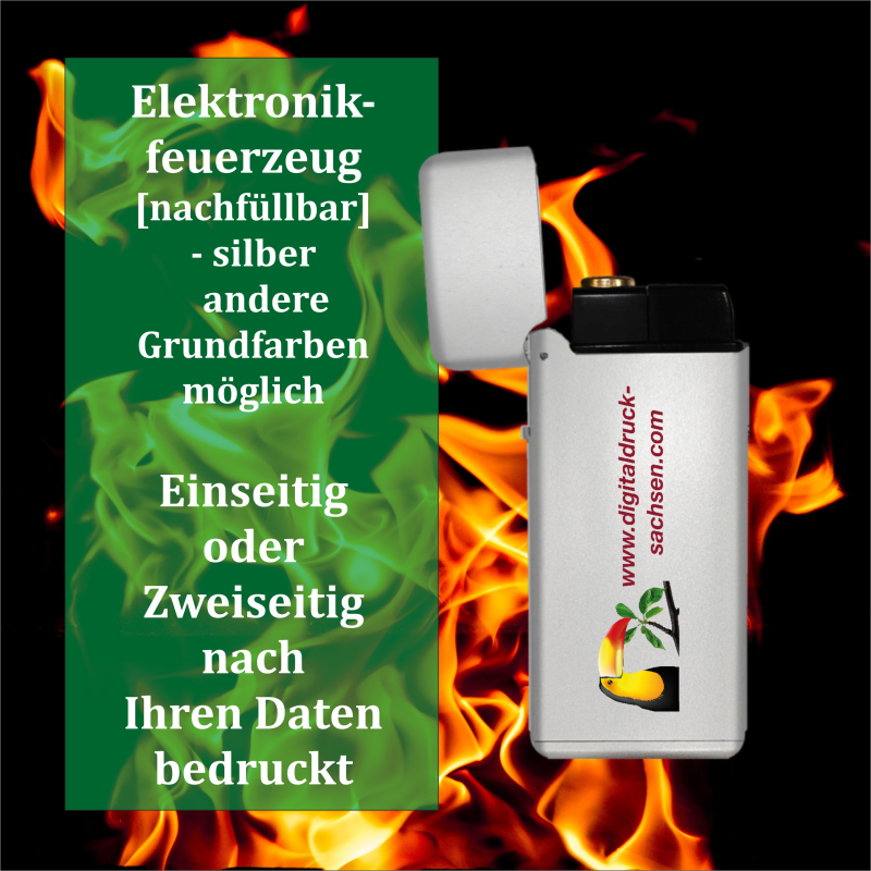 Elektronikfeuerzeug U210 silberFarben